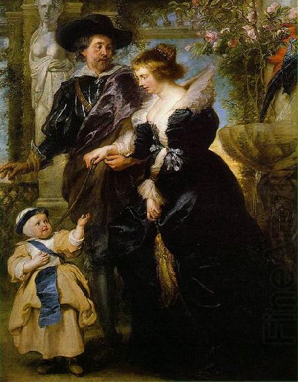 Rubens his wife Helena Fourment  and their son Peter Paul, Peter Paul Rubens